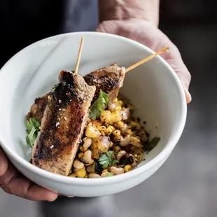 grilled fish, food