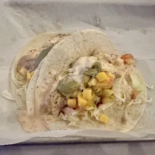 Best fish (grilled grouper) tacos I have ever had...celebrating Taco Tuesday