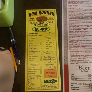 Burger menu