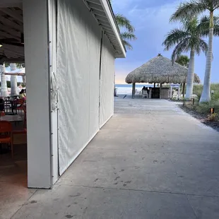 view walking up to Rum Runners