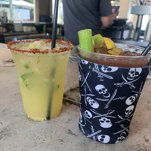Spicy Margarita and spicy Bloody Mary  DELISH