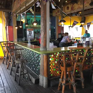 people sitting at the bar