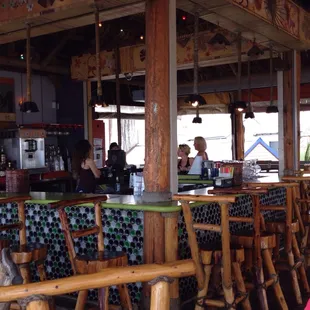 people sitting at the bar