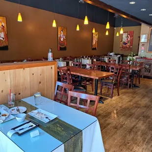 Inside restaurant