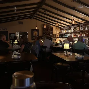 Evening view of main dining room.