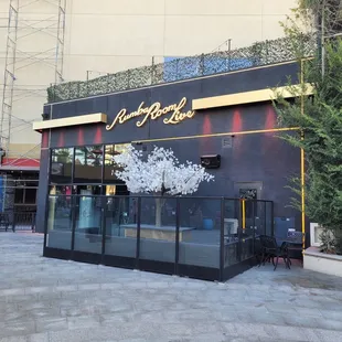 the outside of the building