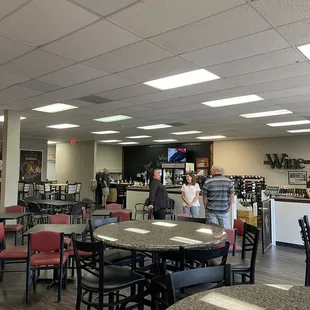 That&apos;s the new, bigger bar in the back!