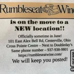 Its official our fave bistro wine shop is on the move!  We&apos;d drive just about anyplace to support these local small business friends.