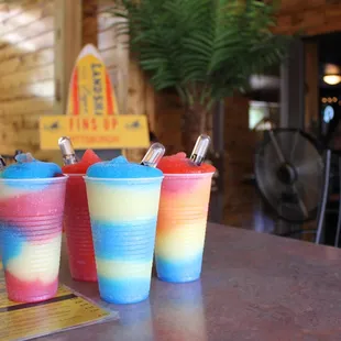 Enjoy a slushy on our deck!