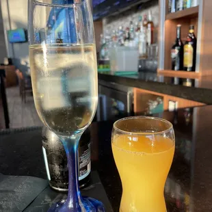 Mimosa with pineapple