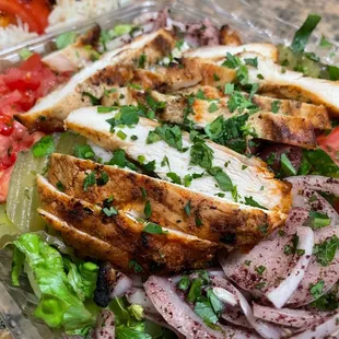 Salad with added Chicken