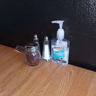 I noticed, Hand Sanitizer, Conveniently at every table