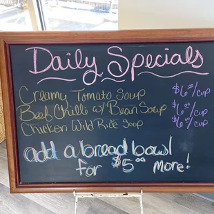 Daily specials 12/19/23