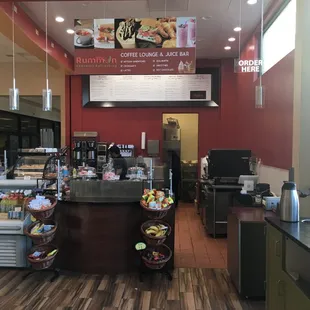 the inside of the restaurant