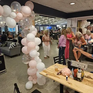 a group of people at a party