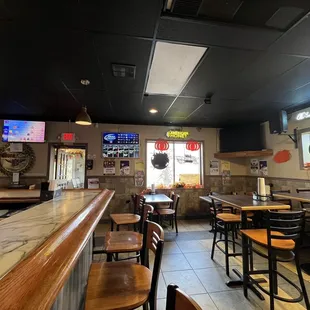 View from bar toward patio