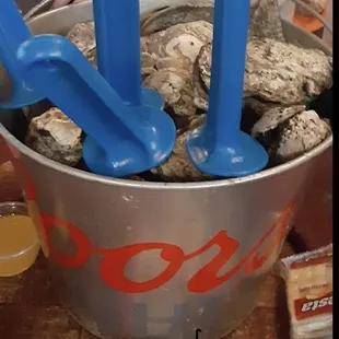 Steamed oysters!   So yummy