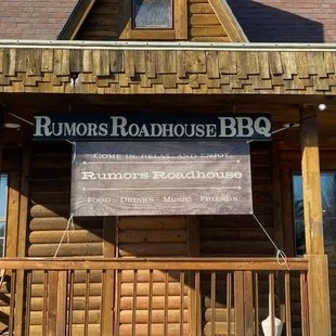 the front of the building