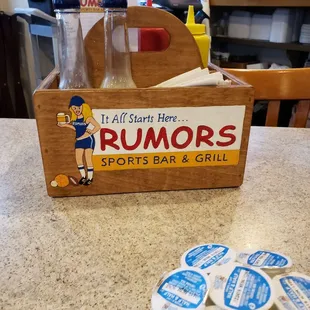 Nice condiment carrier that will have what you need.