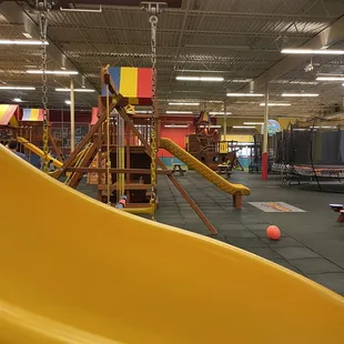 This is all that is here. No bouncy structures. Just a bunch of these structures set up in two rows