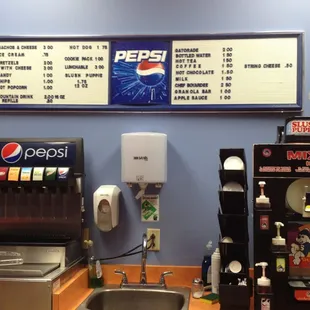 Very reasonable snack bar prices, lots of variety..check!