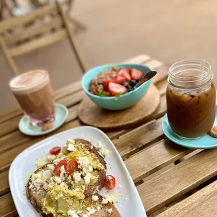 Brekkie. Avo toast a little under seasoned and too much feta