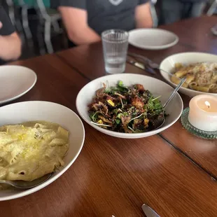 Squash Pappardelle, Pork Belly, Braised Pork Rigatoni