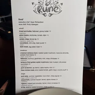 Food Menu