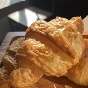 Sun is always shinning on our golden crossiant.