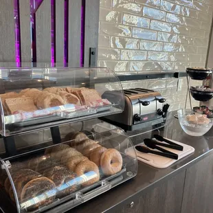 the breakfast buffet