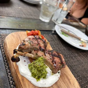 Lamp Chops on the starter menu