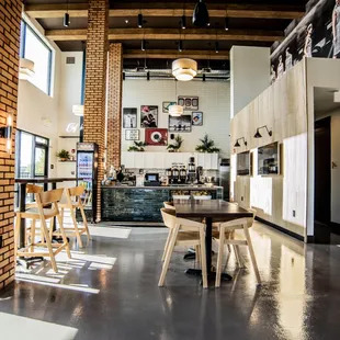 the interior of a coffeehouse