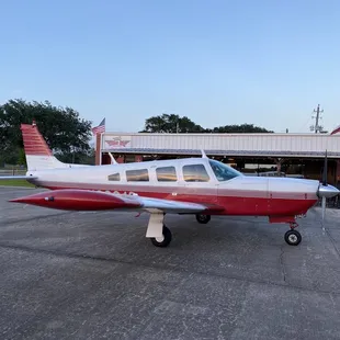 Parked the plane right out front