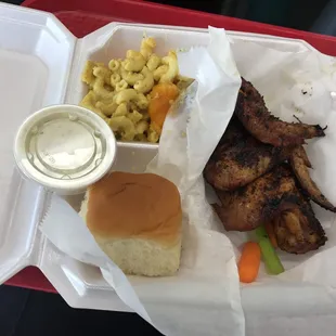 Three wings and one side. 5 dollars. Fyeee.