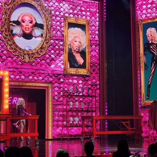 a drag queen on stage