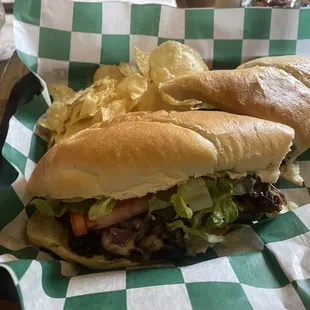 Camp Horne Cheese Steak Hoagie