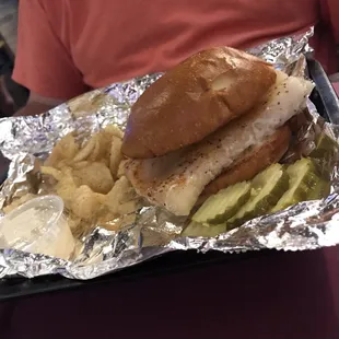 Dads Grilled Fish Sandwich