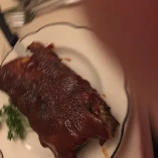 Half rack of ribs-so delicious!