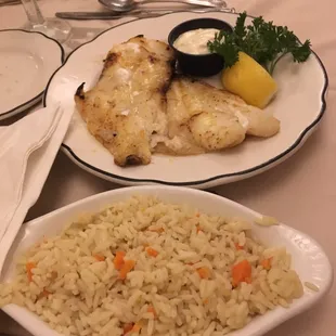 Orange Roughy Dinner -some of the best fish I have ever tried!