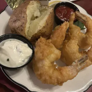 Shrimp dinner. Pretty good.