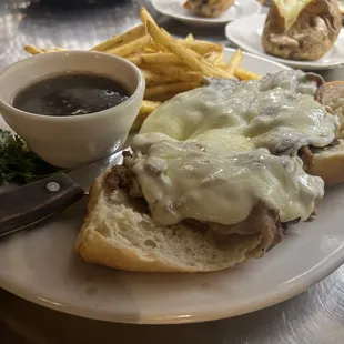 Open Faced Shaved Prime Rib Sandwich