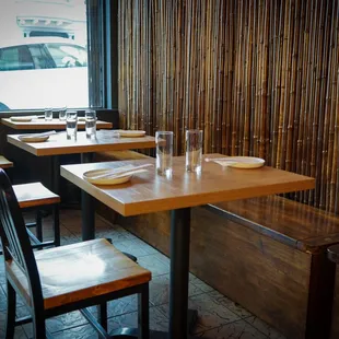 interior, sushi and sashimi