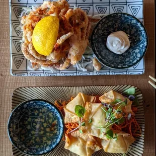 Geso Karage &amp; Crab Wonton