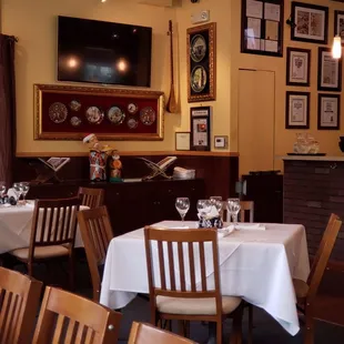 the dining room of a restaurant