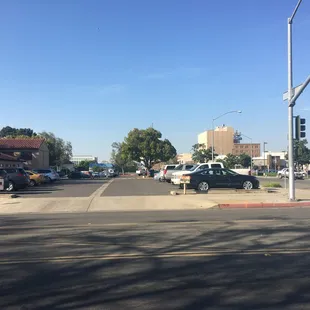 Parking lot (no parking signs, you should register with front desk to avoid parking violation).