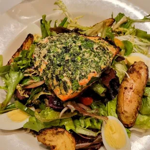 Salmon nicoise, again!