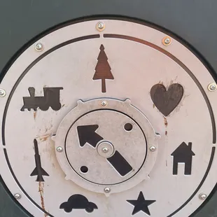 Spinning Icon Game (it normally isn't dirty, someone got chocolate all over it)