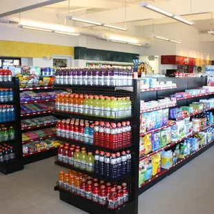 The store is stocked with all you convenience store needs.