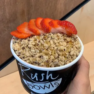 Beach Bowl with strawberry