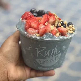 Jungle Bowl with blue spirulina